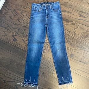 J Brandy ruby high rise crop size 26, stretch denim